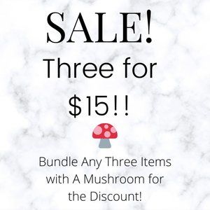 Bundle Any Three (3) Items w/ a 🍄 for Discount!